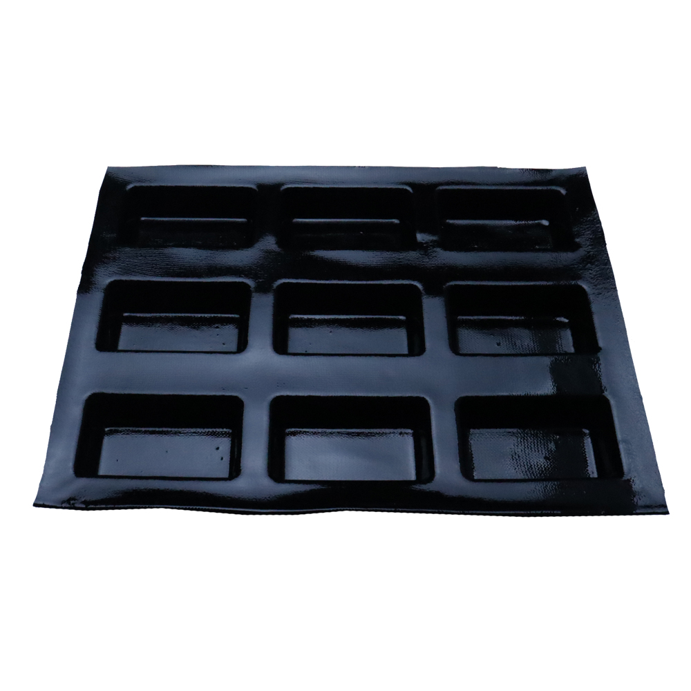 usa eu standard quality silicone muffin pan rectangle silicone mold non-stick bread tray