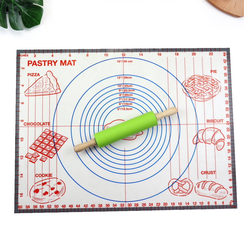 Silicone Floor Mat Large Non-stick Non-Slip Silicon For Dough Rolling Mat