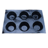 manufacturer supply 6 caves rectangle silicone cake mold non stick silicone bread baking tray forms