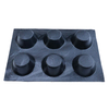 manufacturer supply 6 caves rectangle silicone cake mold non stick silicone bread baking tray forms