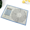 Factory Supply Custom Silicon Non Stick Baking Mat Cake Fondant Kneading Dough Mat