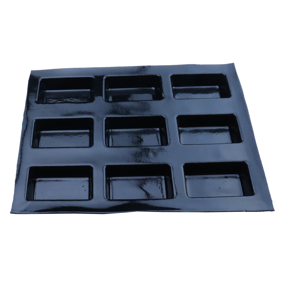 usa eu standard quality silicone muffin pan rectangle silicone mold non-stick bread tray