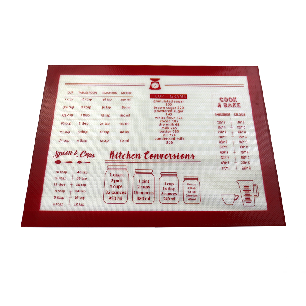 Easy Clean Food Grade Pattern Silicone Baking Mat with Custom Logo Private