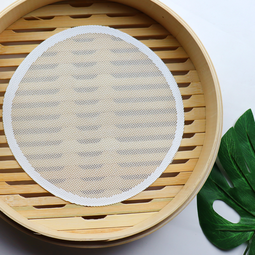 Reusable Dehydrator Mats Silicone Mesh Round Dumplings Mat