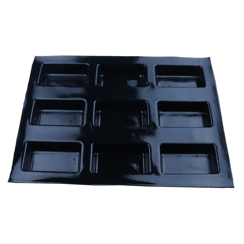 usa eu standard quality silicone muffin pan rectangle silicone mold non-stick bread tray