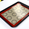 Popular 300*400mm Red Macaron Silicone Baking Mat for Oven Cooking