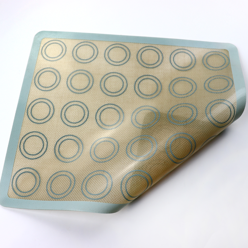 Eco Friendly Mint Green Silicone Baking Mat for Oven Bread Baking