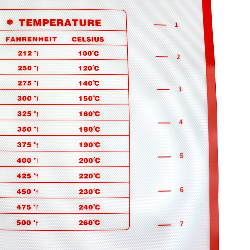 Heat Resistant Non-stick Large Pastry Mats Dough Silicon Cooking Baking Mat